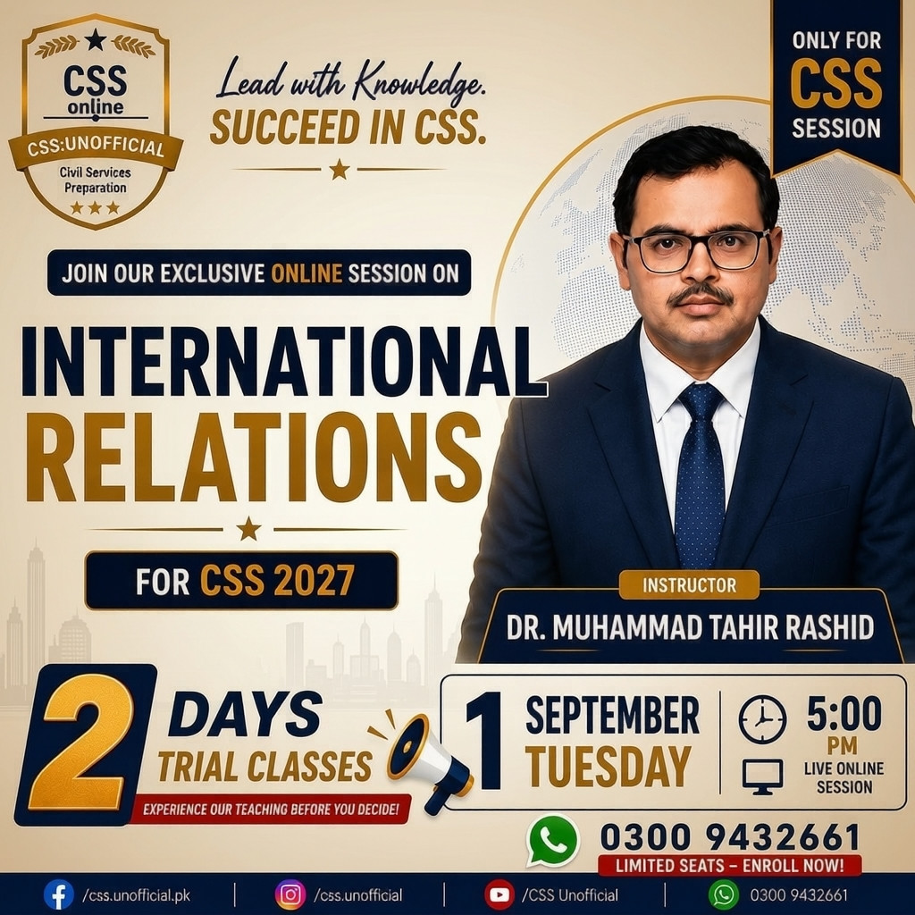International Relations for CSS